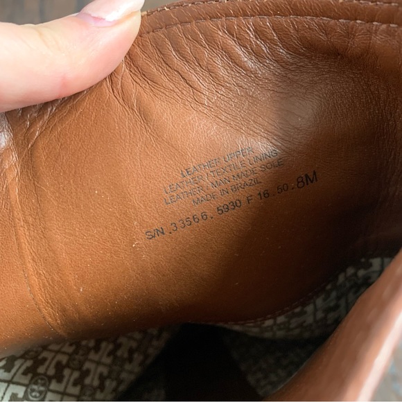 Tory Burch Women's Leather Jolie Riding Boots Rustic Brown sz 8 - Picture 9 of 9